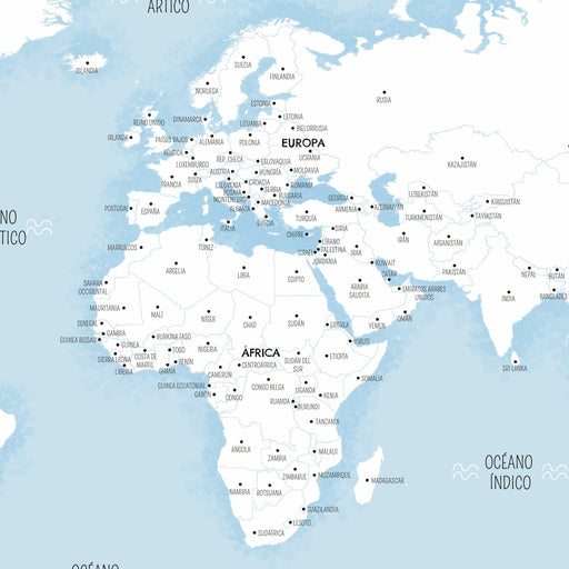 Mapa del Mundo Coloreable II - Lámina - Mappin