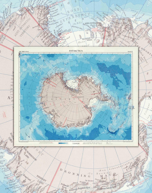 Mapa de la Antártica - Lámina - Mappin