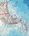 Mapa de la Antártica - Enmarcado - Mappin