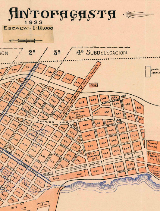 Plano de Antofagasta 1923 - Lámina