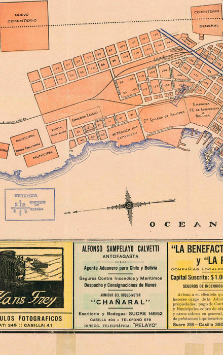 Plano de Antofagasta 1923 - Lámina