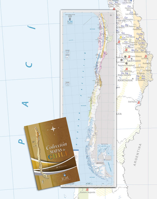 Mapa de Chile Minería - Plegable - Mappin