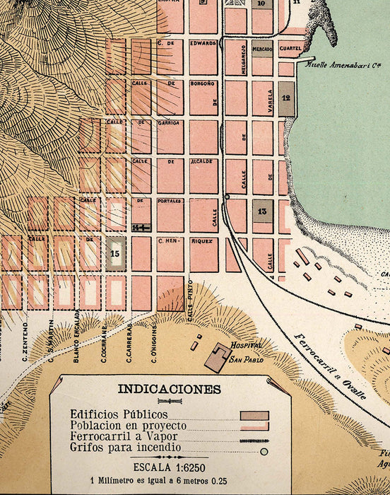 Plan of Coquimbo of 1895 - Plate