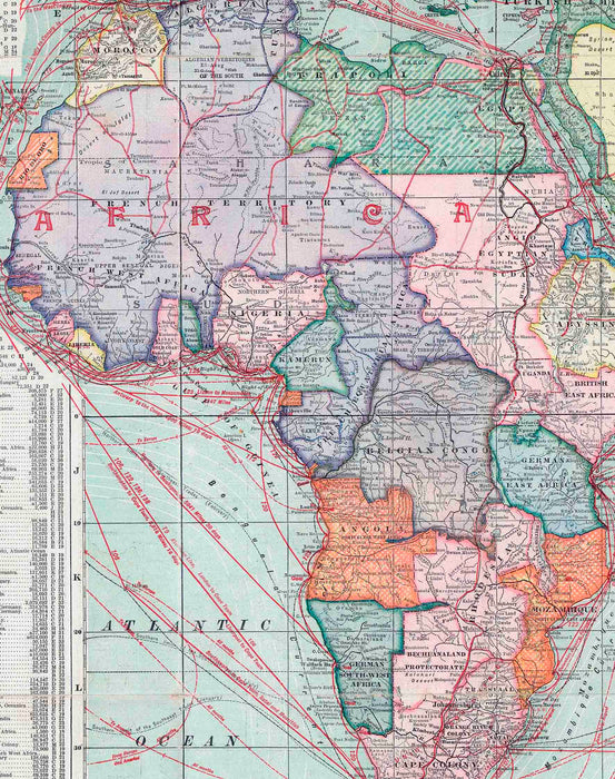 Europa y Asia en 1910 - Lámina - Mappin