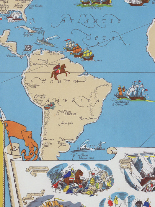 Mapa de batallas de la historia y del relato, 1940 - Lámina
