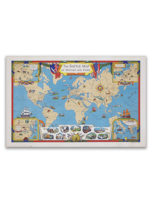 Mapa de batallas de la historia y del relato, 1940 - Lámina
