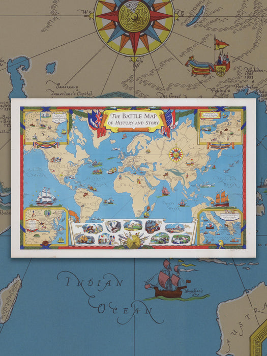 Mapa de batallas de la historia y del relato, 1940 - Lámina
