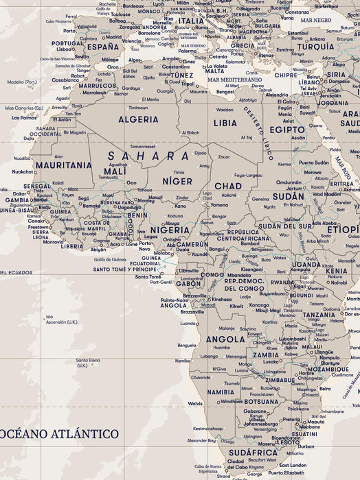 Mapa del Mundo Actualizado - Lámina - Mappin