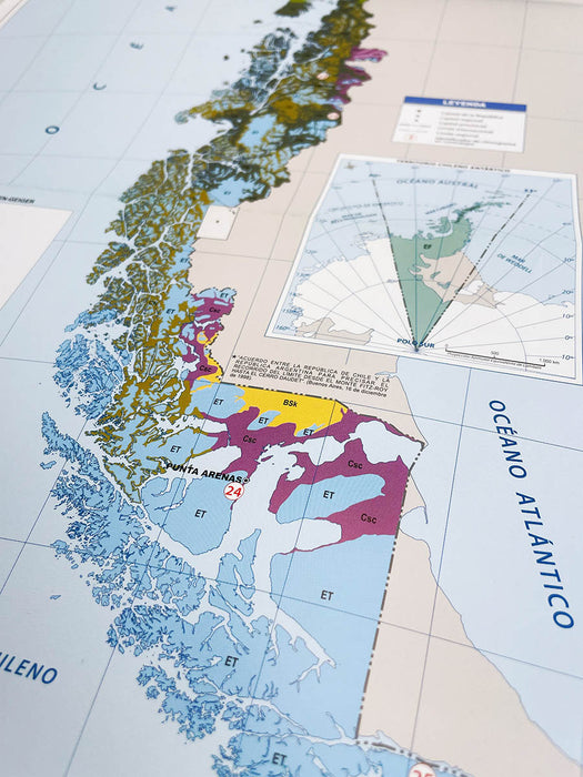 Map of Chile Climates - Foldable