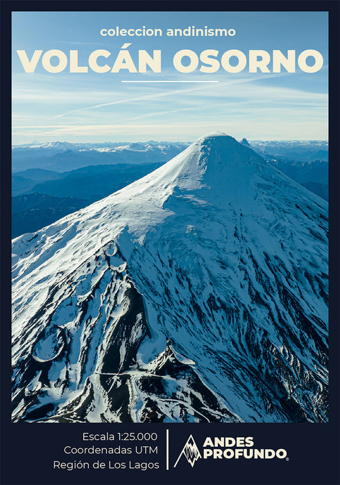 Mapa Andinismo Volcán Osorno - Plegable