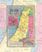 Mapa de Palestina "Tierra de Luchas" de 1936 - Lámina - Mappin