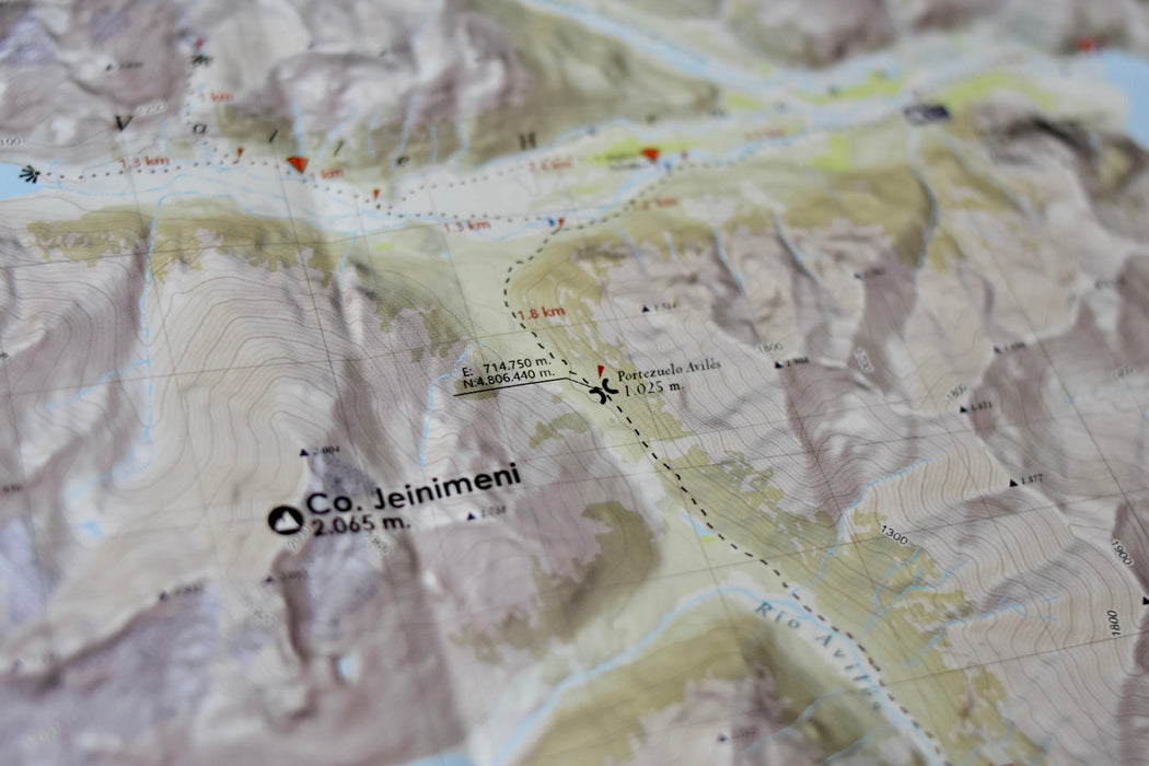 Mapa Senderismo Parque Nacional Patagonia - Plegable