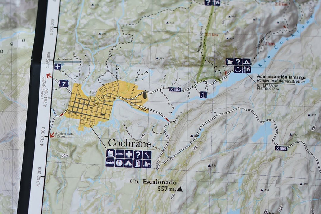 Mapa Senderismo Parque Nacional Patagonia - Plegable