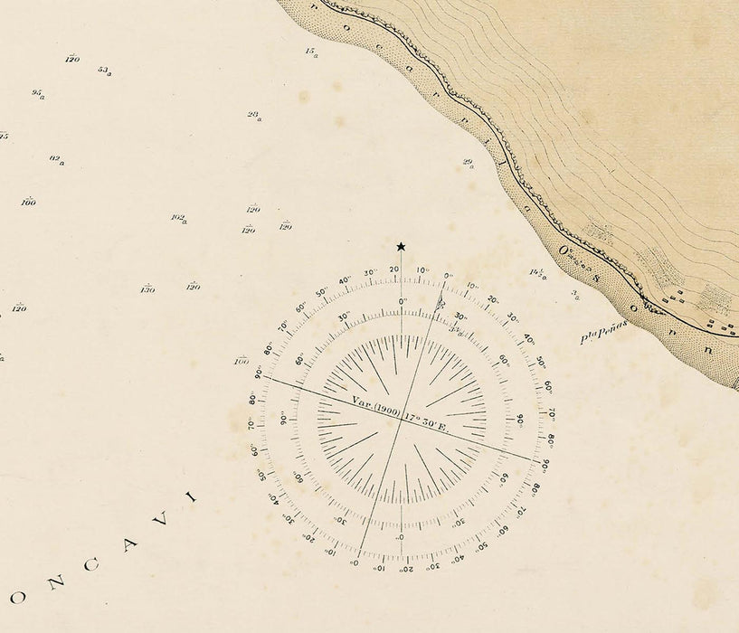 Mapa de Puerto Montt en 1908 - Lámina