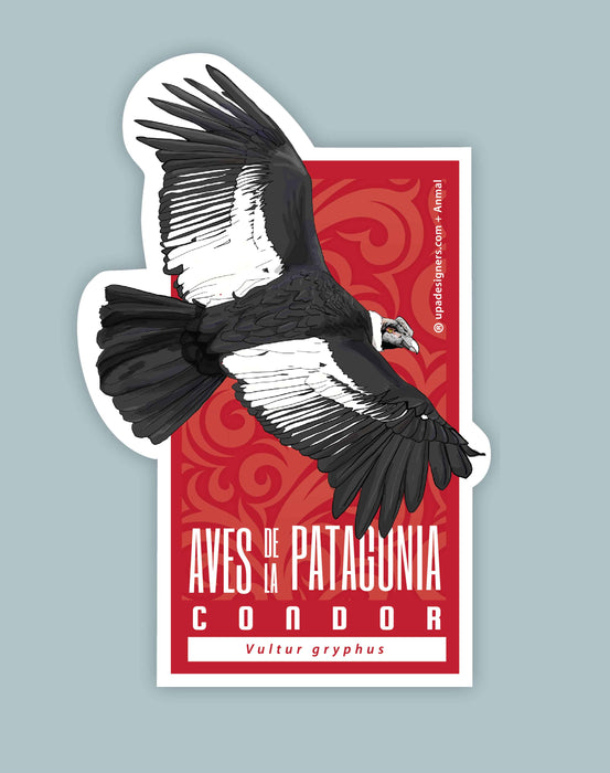 Sticker Condor Aves de la Patagonia