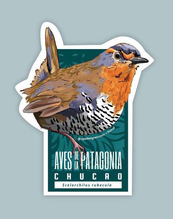Sticker Chucao Aves de la Patagonia