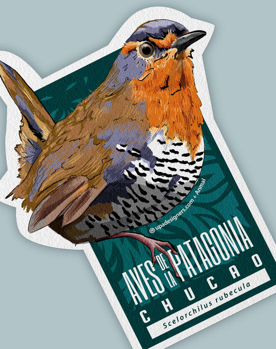 Sticker Chucao Birds of Patagonia