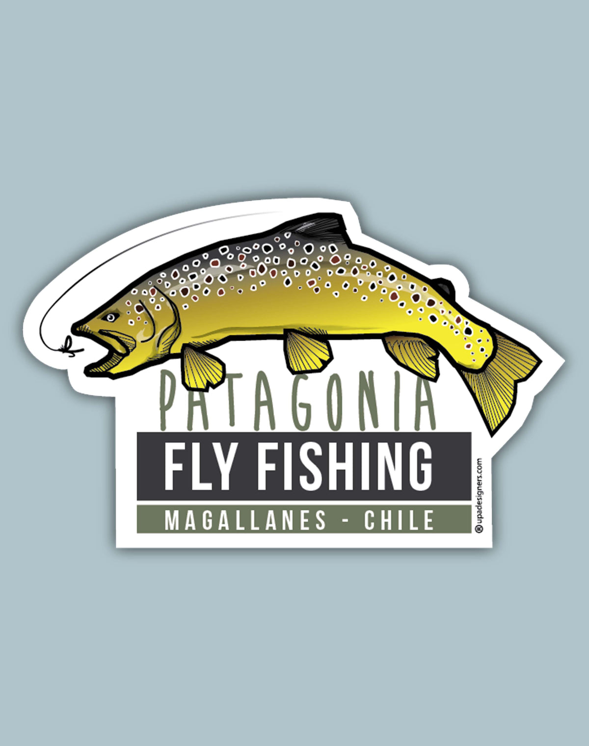Fly Fishing Box Sticker Sticker Fly Fishing Magallanes — Mappin