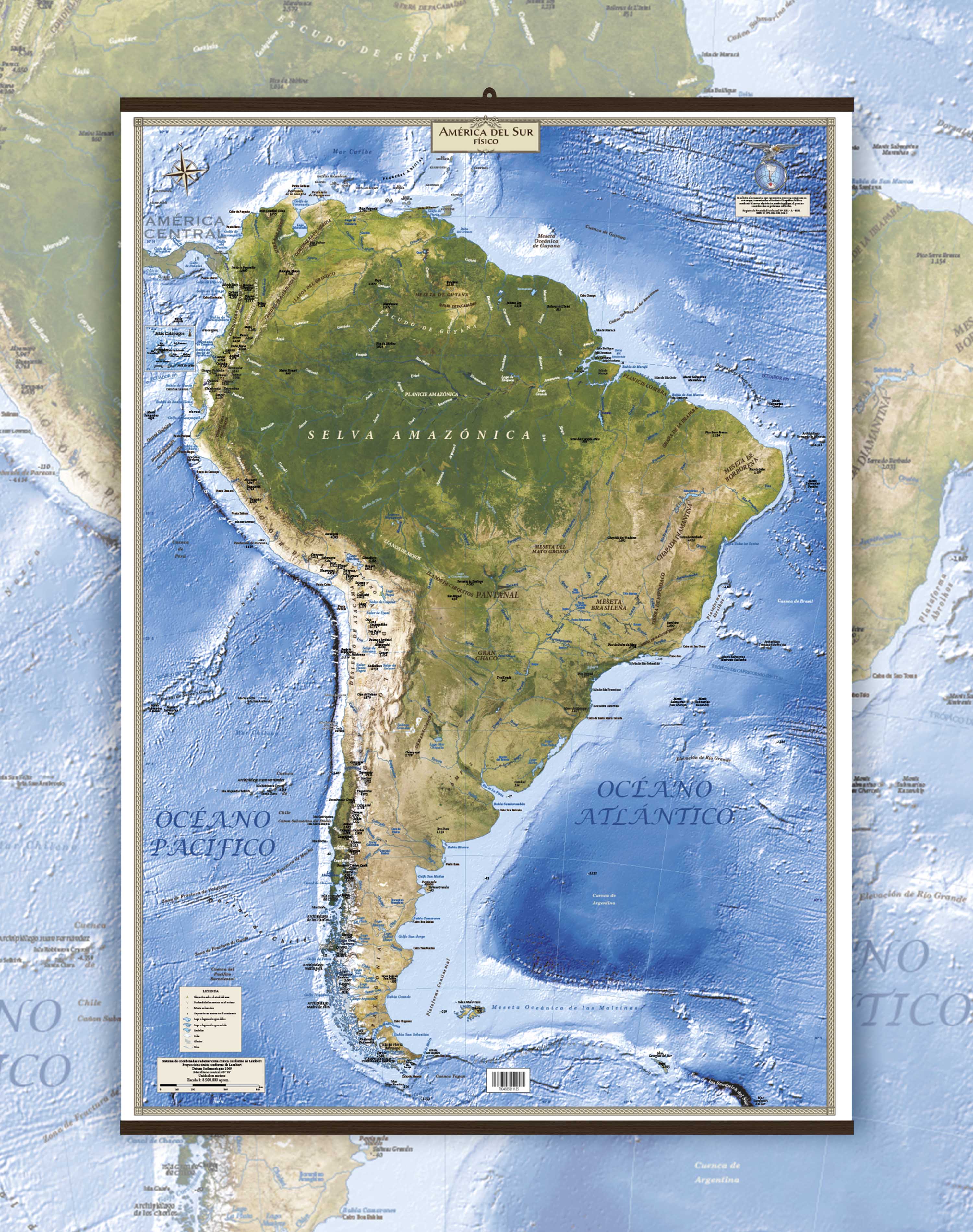 physical-map-of-south-america-plate-with-strips-mappin