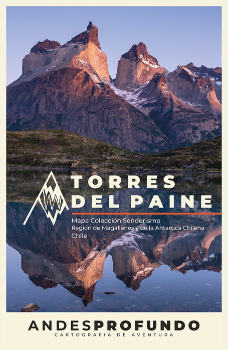 Mapa Senderismo Torres del Paine - Plegable