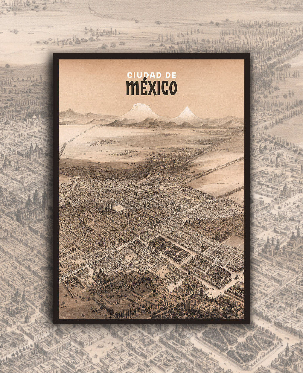 Poster Ciudad de México - Enmarcado