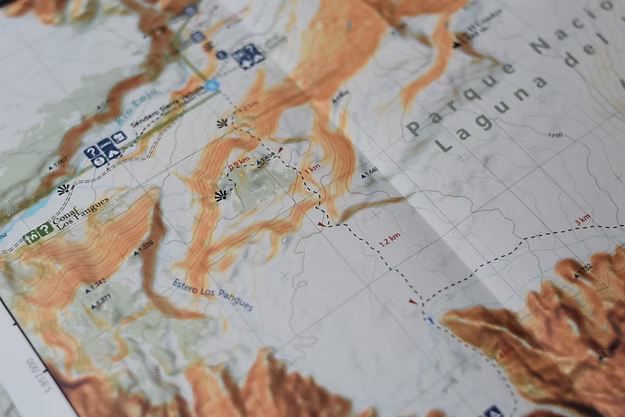 Mapa Andinismo Volcán Antuco - Plegable