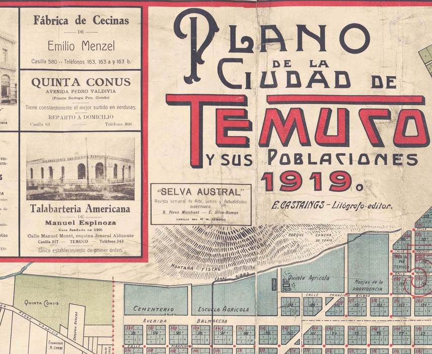 Temuco de 1919 - Lámina