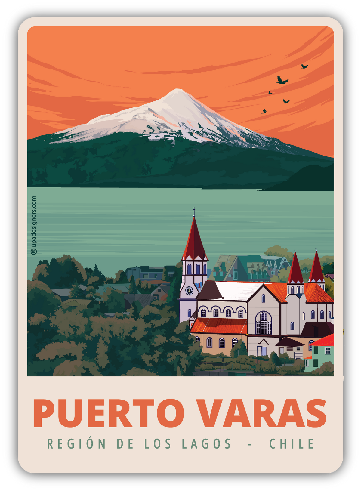 Sticker Puerto Varas — Mappin