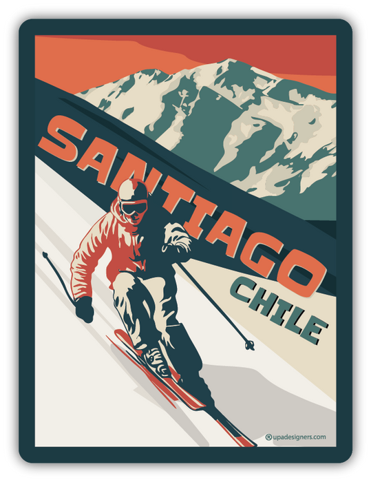 Sticker Santiago Ski