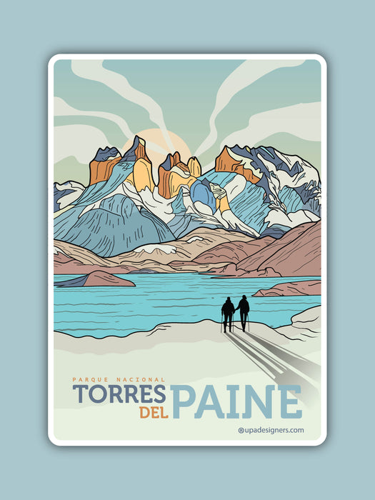 Sticker Torres del Paine en Invierno