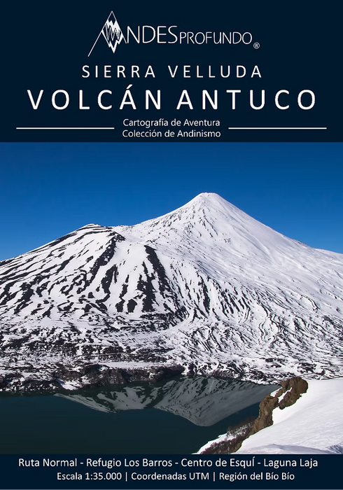 Mapa Andinismo Volcán Antuco - Plegable