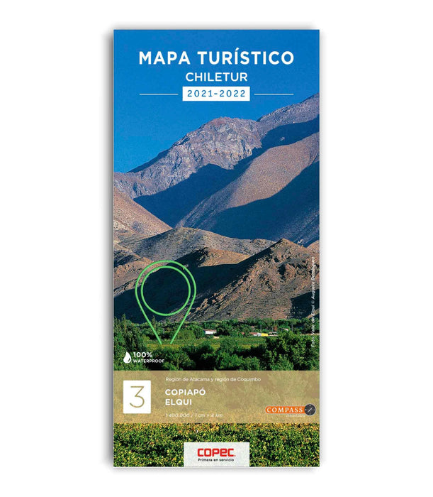 Copiapó y Elqui  - Mapa Turístico Chiletur - Mappin