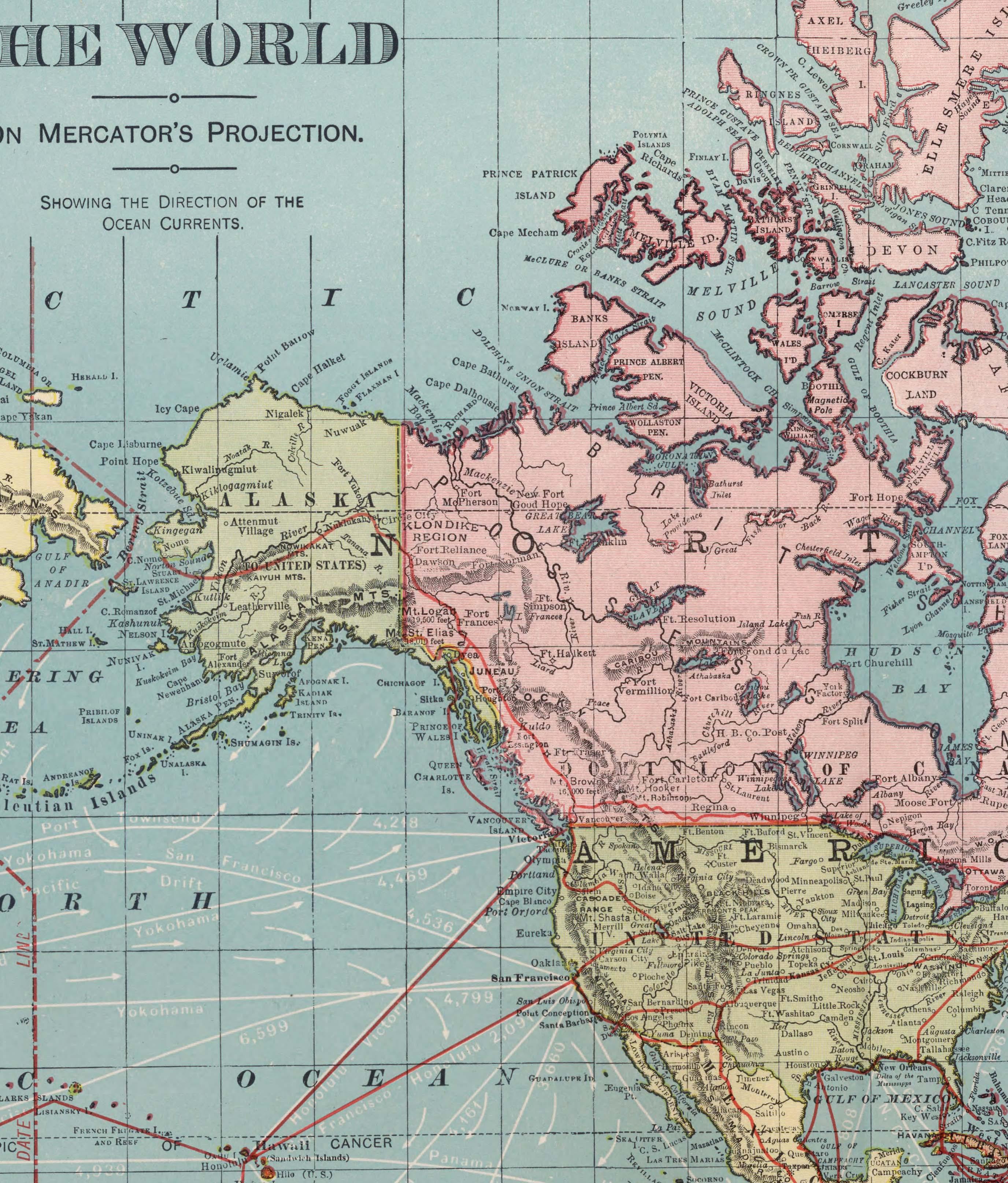 Mapa Mundi de 1948 - Enmarcado - Mappin