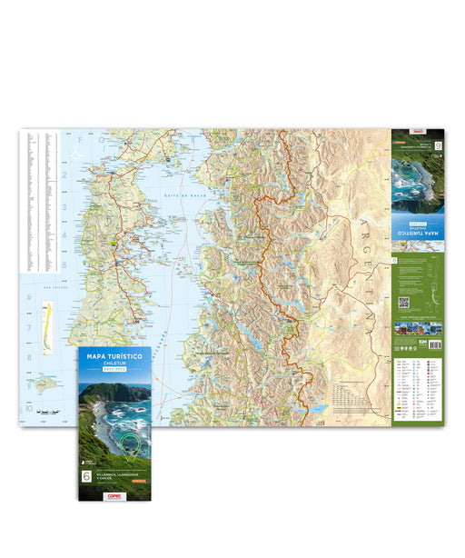 Villarrica, Llanquihue y Chiloé - Mapa Turístico Chiletur - Mappin