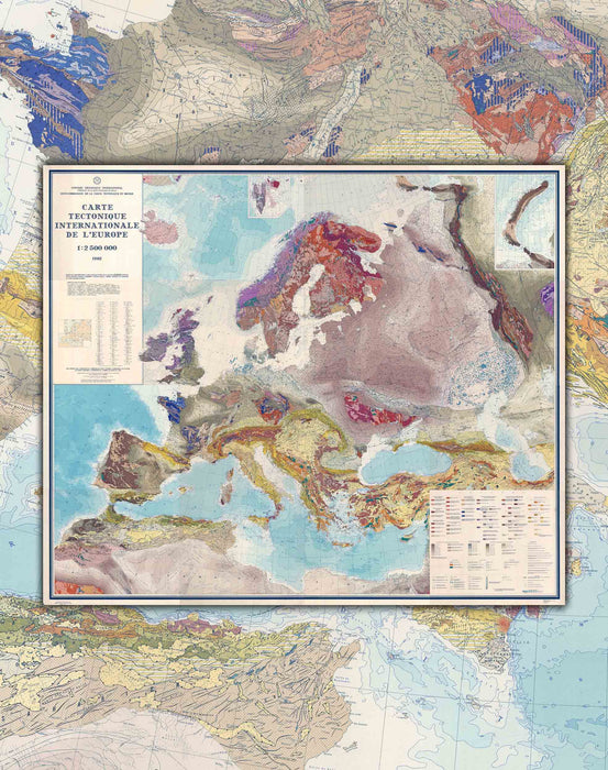 Mapa Geológico de Europa - Lámina - Mappin