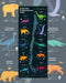 Mapa de Animales Prehistóricos de Chile - Lámina - Mappin