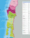Mapa de Chile Político Gran Formato - Lámina con Flejes - Mappin