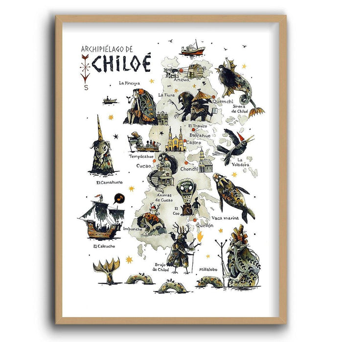 Chiloé Mitológico - Enmarcado - Mappin