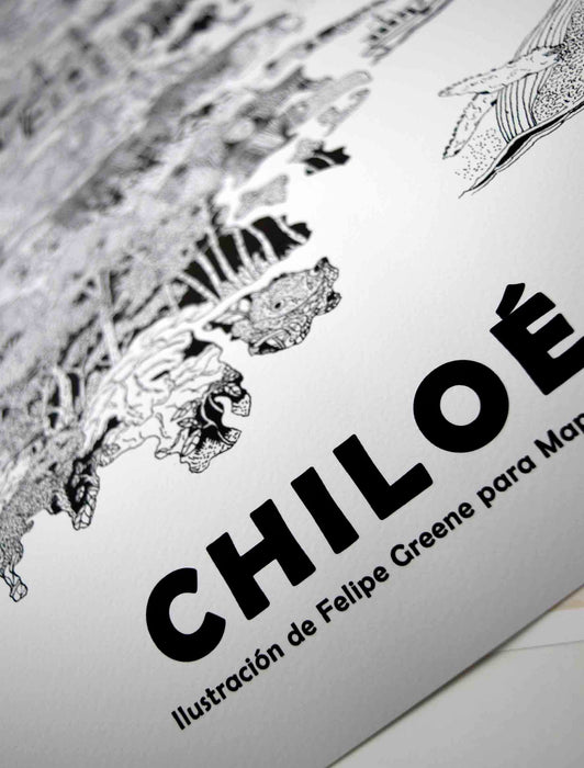 Chiloé Illustrated Map - Print