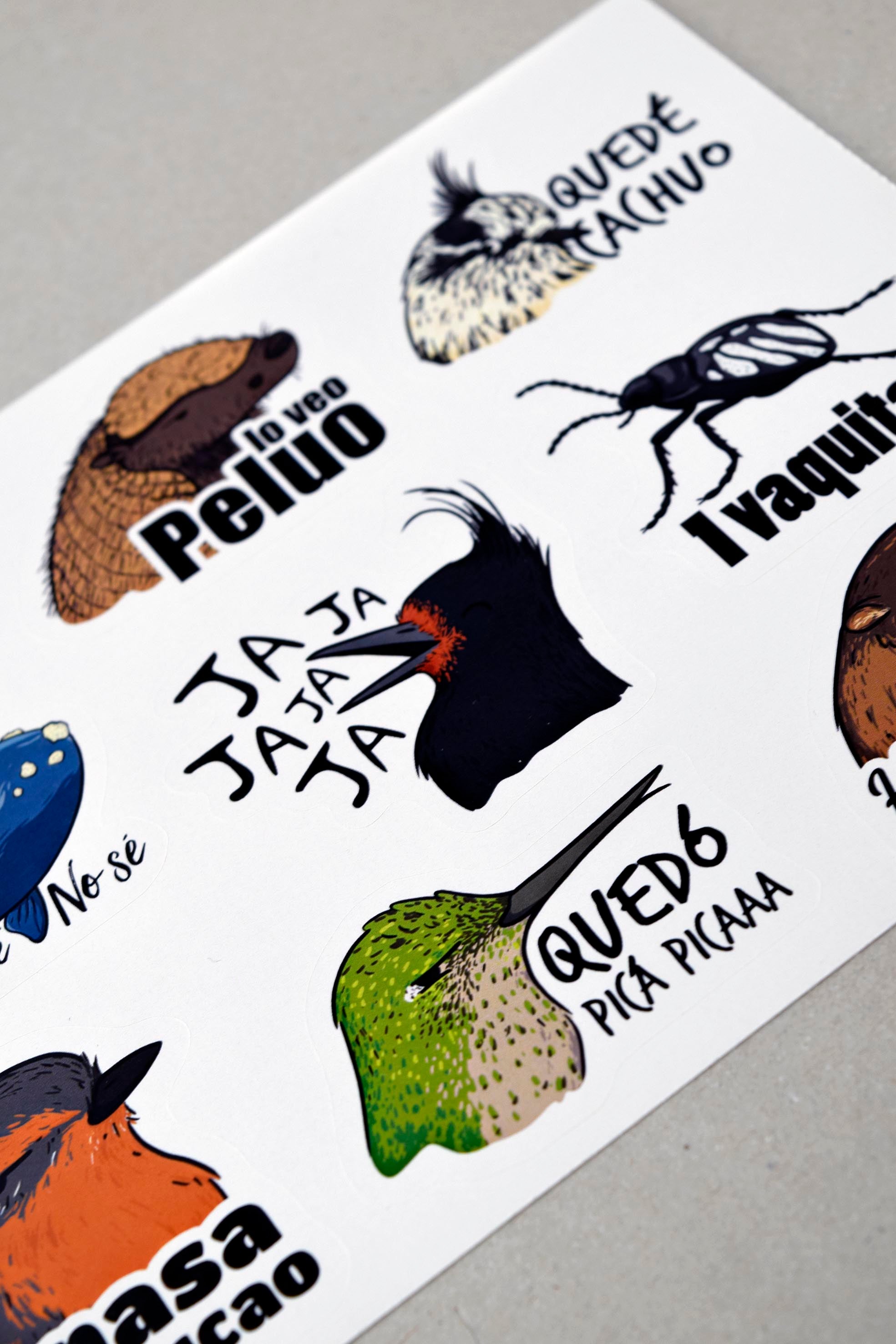 Set Stickers - Dichos de Fauna Chilena II