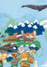 Mapa del Mundo de Animales en Peligro de Extinción - Enmarcado - Mappin
