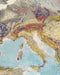Mapa Geológico de Europa - Enmarcado - Mappin