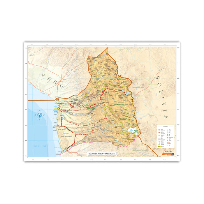 Mapa Región Arica y Parinacota - Mappin