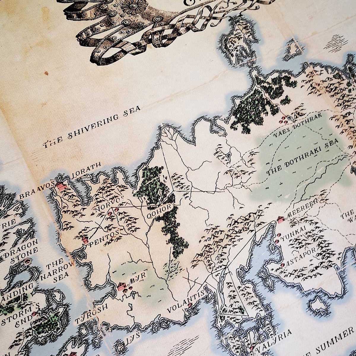 Mapa de Game of Thrones - Enmarcado