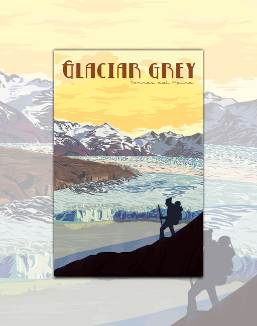 Póster Glaciar Grey - Lámina - Mappin
