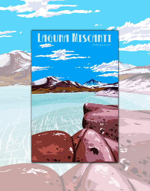 Póster Laguna Miscanti - Lámina - Mappin