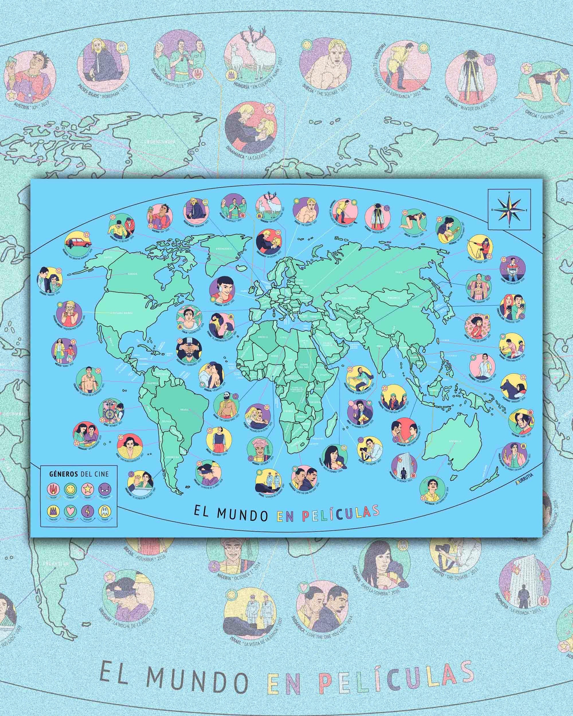 Mapas del Mundo: Ilustrados — Mappin