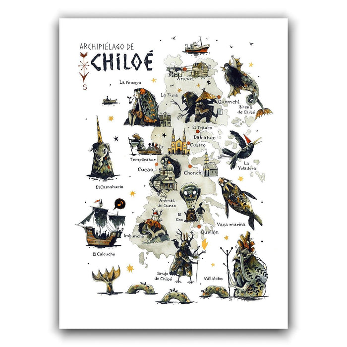 Chiloé Mitológico - Lámina - Mappin