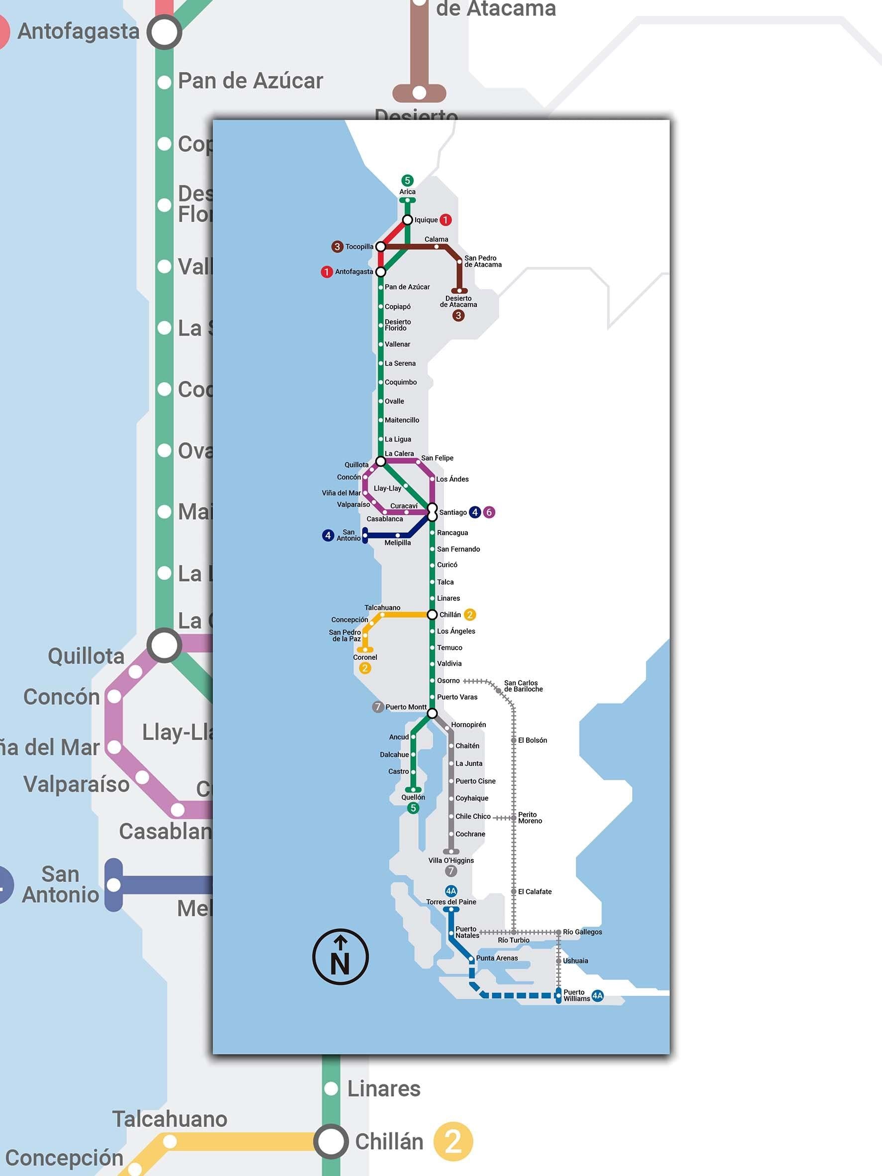 Mapas de Chile: Actualizados — Mappin
