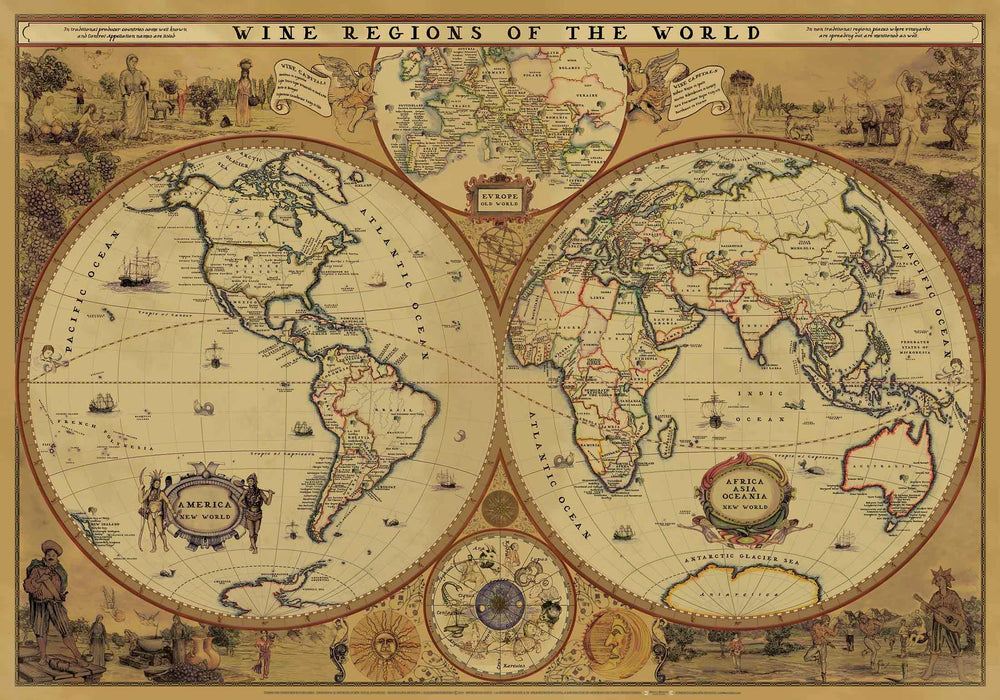Mapa Mundi Atlas del Vino - Lámina - Mappin